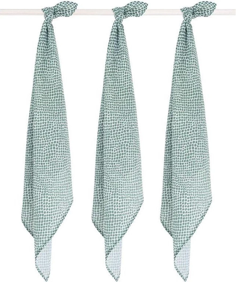 Jollein Hydrofiel Multidoek Spot 70x70cm - Storm Grey - 3 Stuks - Image 9