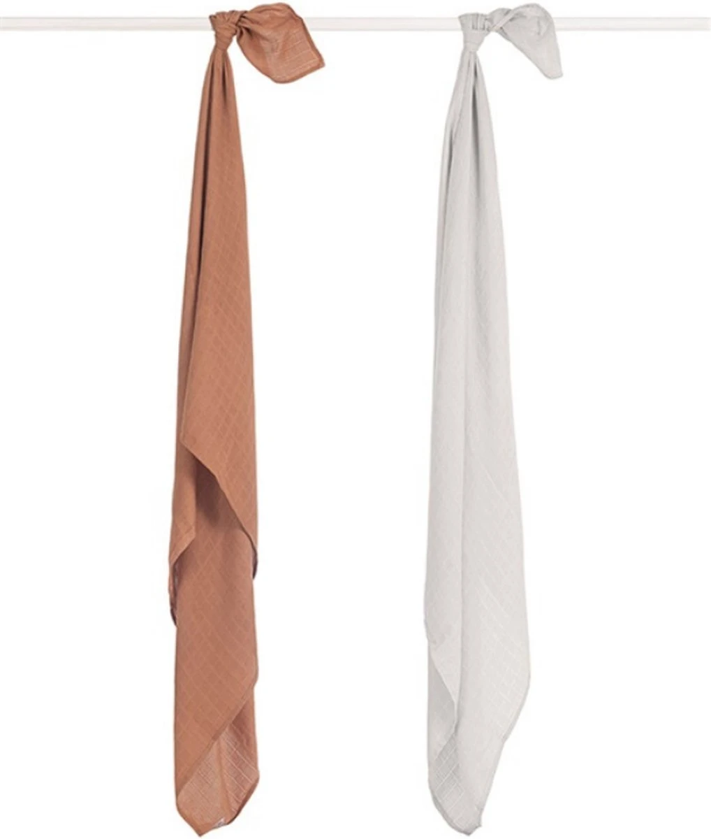 Jollein Hydrofiele Doek Large 115x115cm Bamboe Katoen - Ash Green - 2 Stuks - Image 11