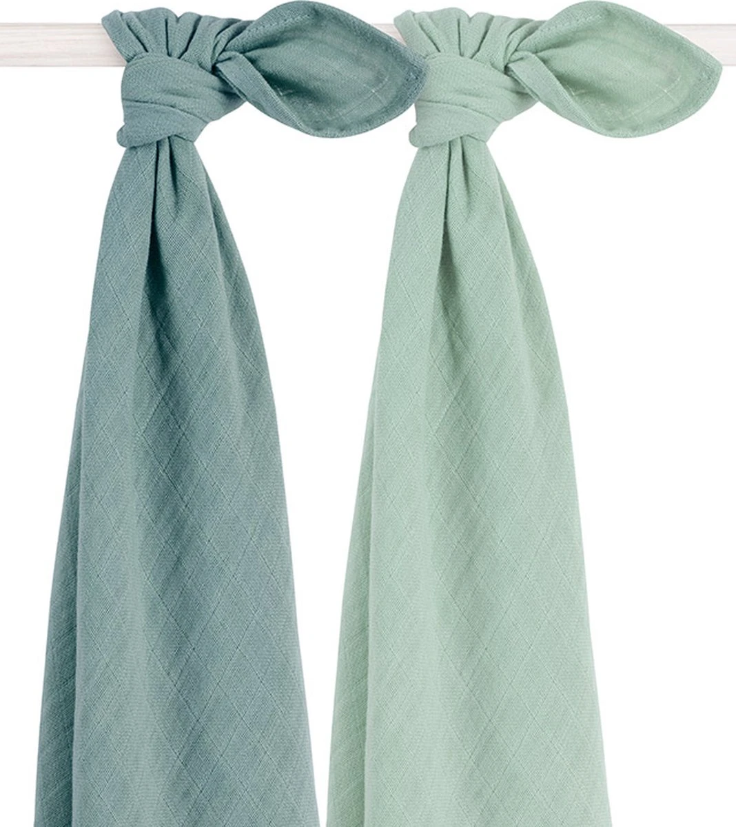 Jollein Hydrofiele Doek Large 115x115cm Bamboe Katoen - Ash Green - 2 Stuks - Image 16