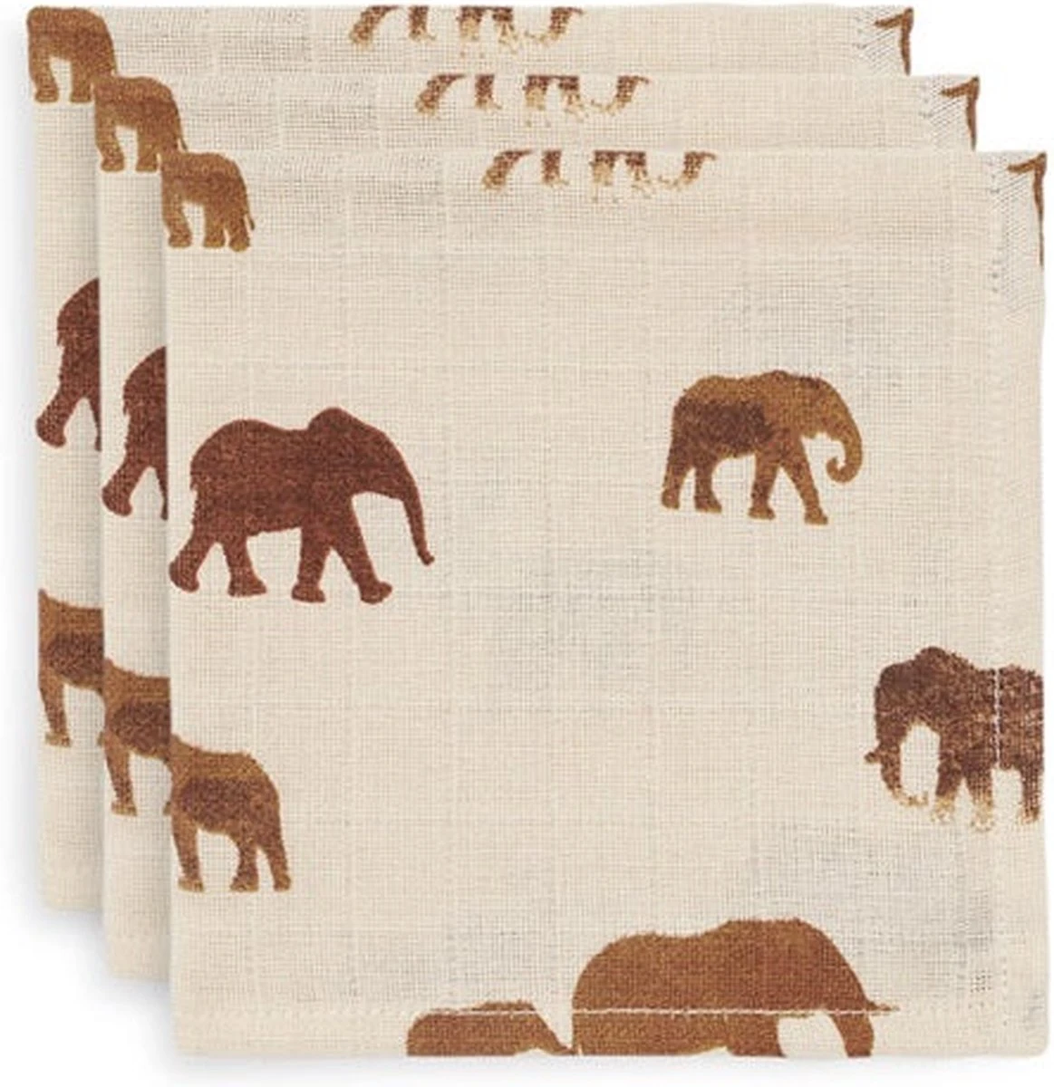 Jollein Hydrofiel Multidoek Snake 70x70cm - Pale Pink - 3 Stuks - Image 19