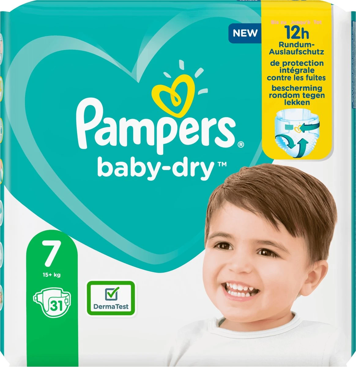 Pampers® Pampers Baby-Dry Maat 7 (15kg+) - 31 Luiers - Image 2