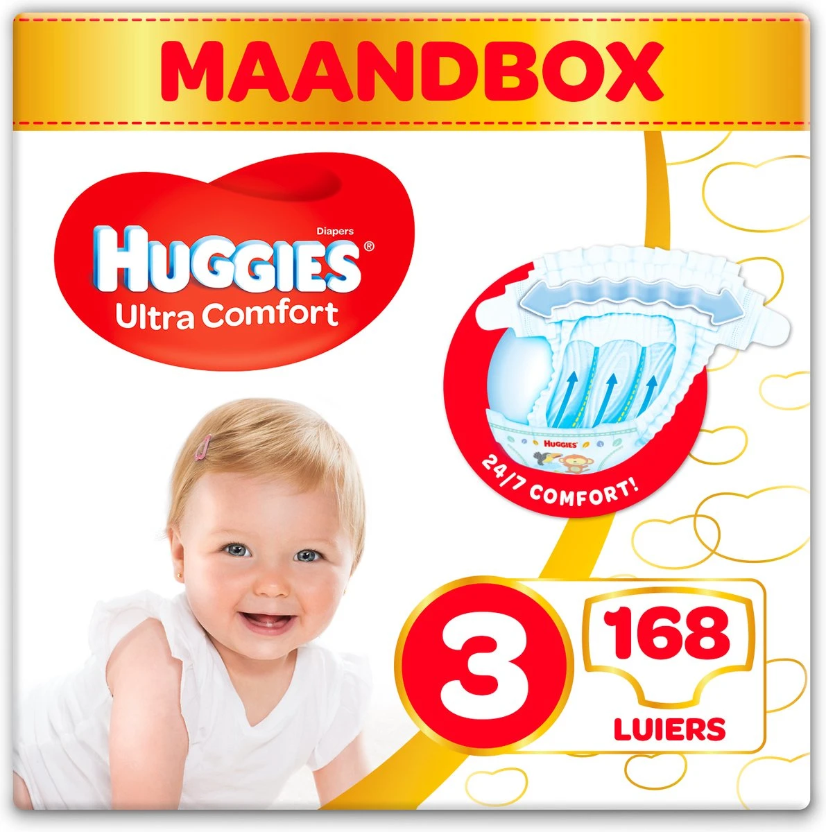 Huggies Luiers - Maat 3 (4 Tot 9 Kg) - 336 Stuks (6x56) - Voordeelverpakking - Image 2