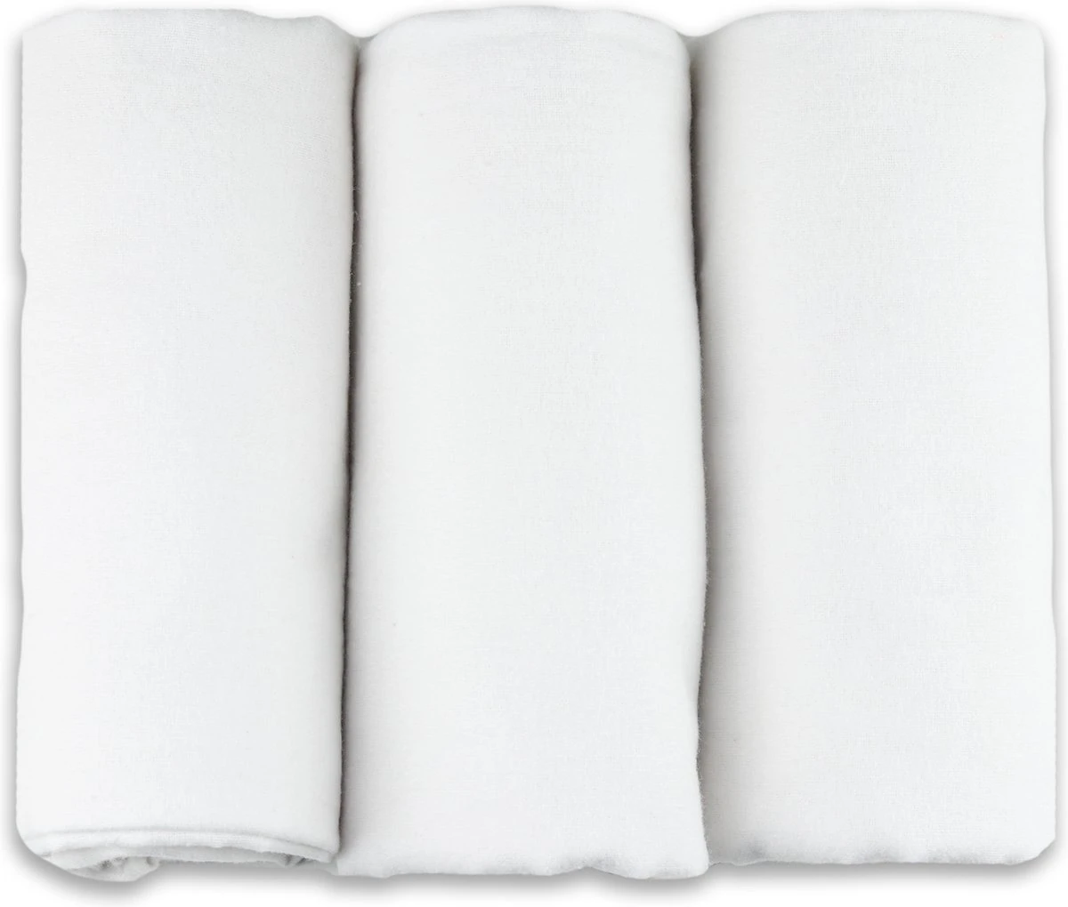 Flanellen Luiers - 3 Pack - 80cm X 80cm - Wit - FENSILO