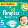 Pampers® Pampers Baby-Dry Luiers - Maat 5 (11-16 Kg) - 144 Stuks - Multi-Pack