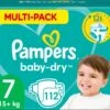 Pampers® Pampers Baby-Dry Luiers - Maat 7 (+15 Kg) - 112 Stuks - Multi-Pack