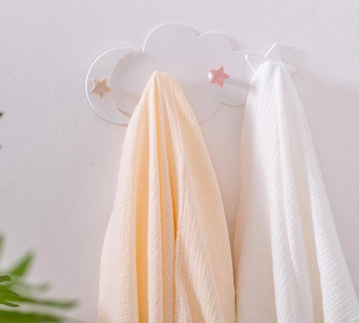 Hydrofiele Doek XL 120x120cm Wit - Luxueuze Kwaliteit - 100% Zacht Katoen - Hydrofiele Luiers - Swaddle - Inbakerdoek - Wikkeldeken- Omslagdoek Baby - Bad - Image 4