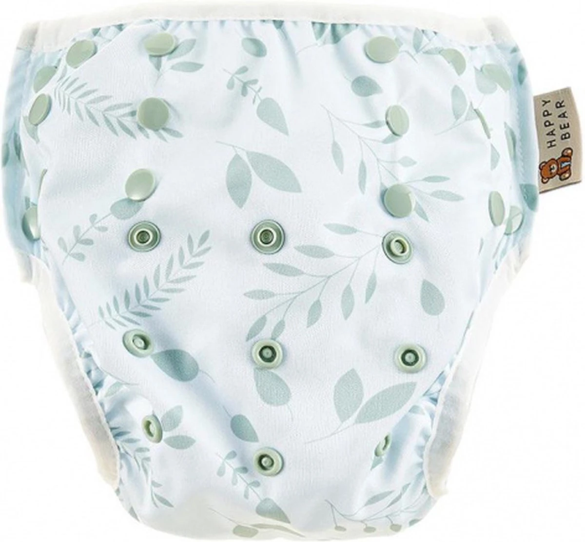 HappyBear | Zwemluier - Botanical | 0-3 Jaar | Wasbaar | Licht En Compact - Handig Voor Op Reis | Goede Pasvorm Door Elastische Sluiting