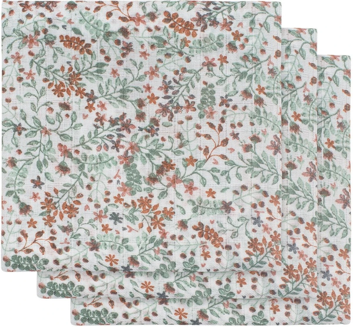 Jollein Hydrofiel Multidoek Snake 70x70cm - Pale Pink - 3 Stuks - Image 13