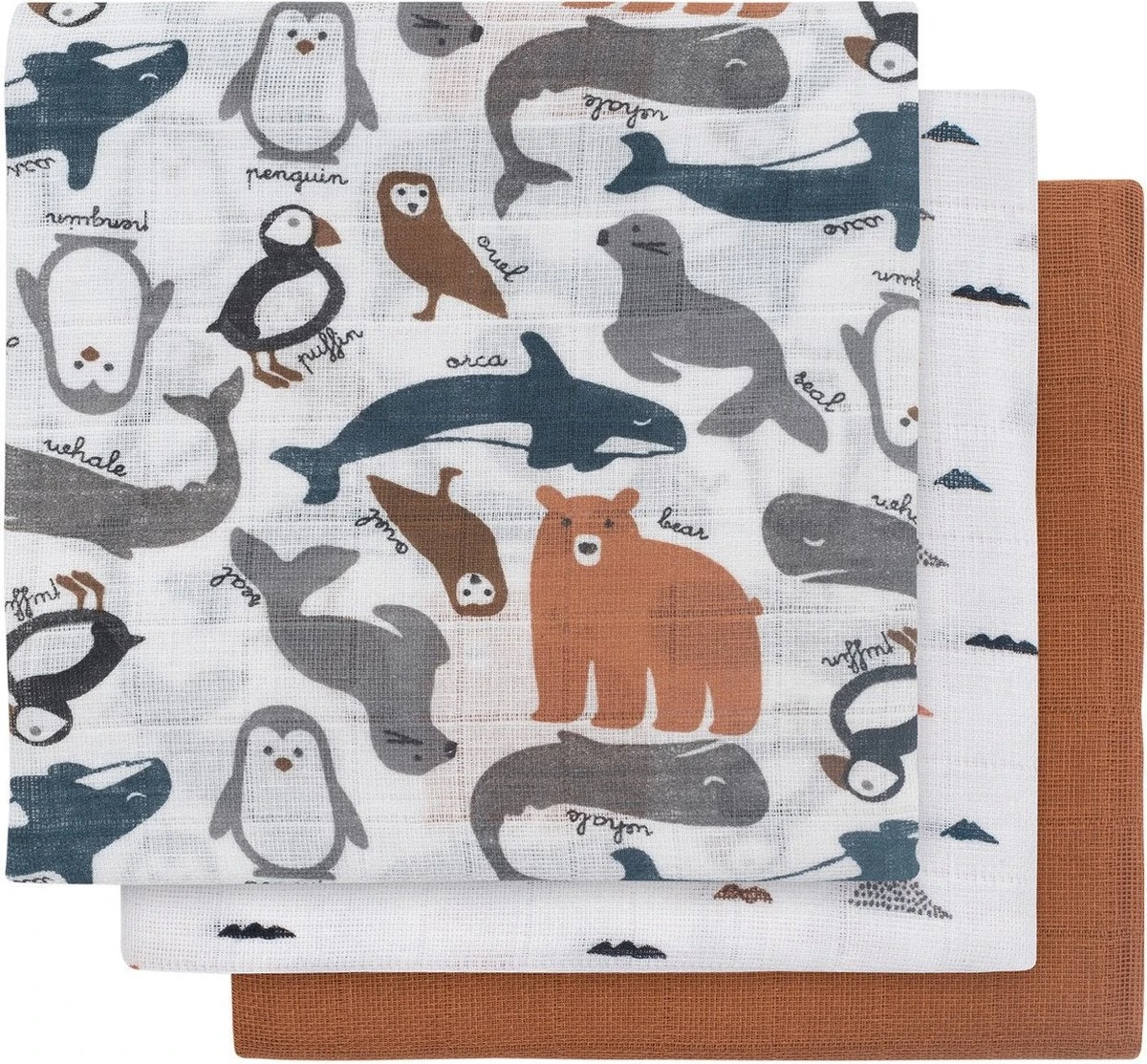 Jollein Hydrofiel Multidoek Spot 70x70cm - Storm Grey - 3 Stuks - Image 10