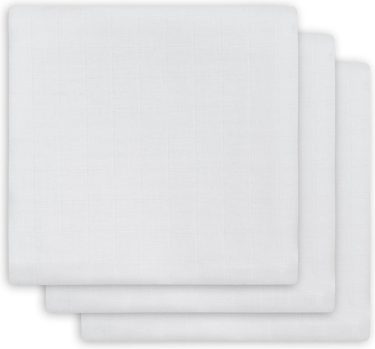 Jollein Hydrofiel Multidoek Basic 70x70cm - White - 3 Stuks
