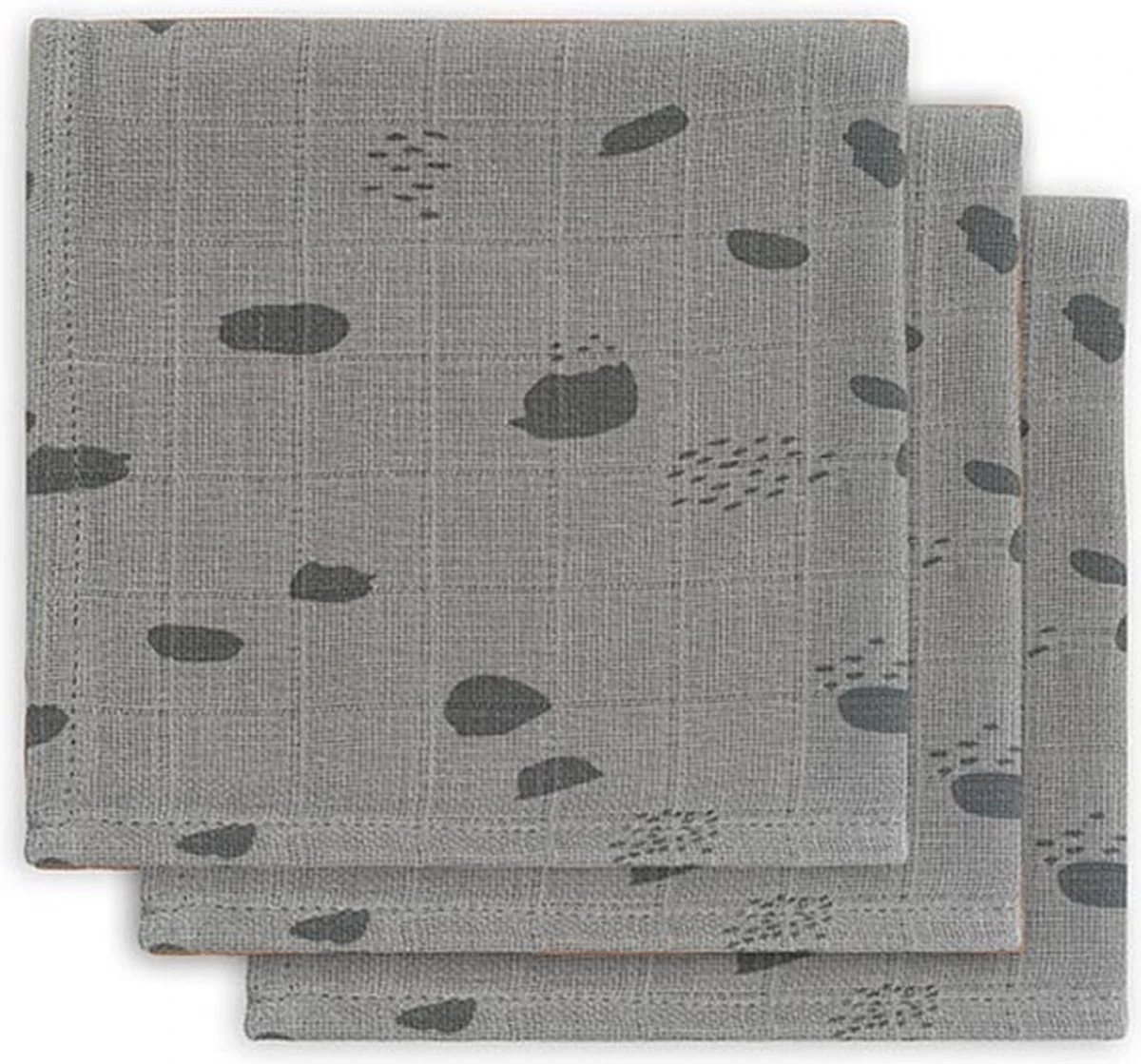 Jollein Hydrofiel Multidoek Spot 70x70cm - Storm Grey - 3 Stuks - Image 19