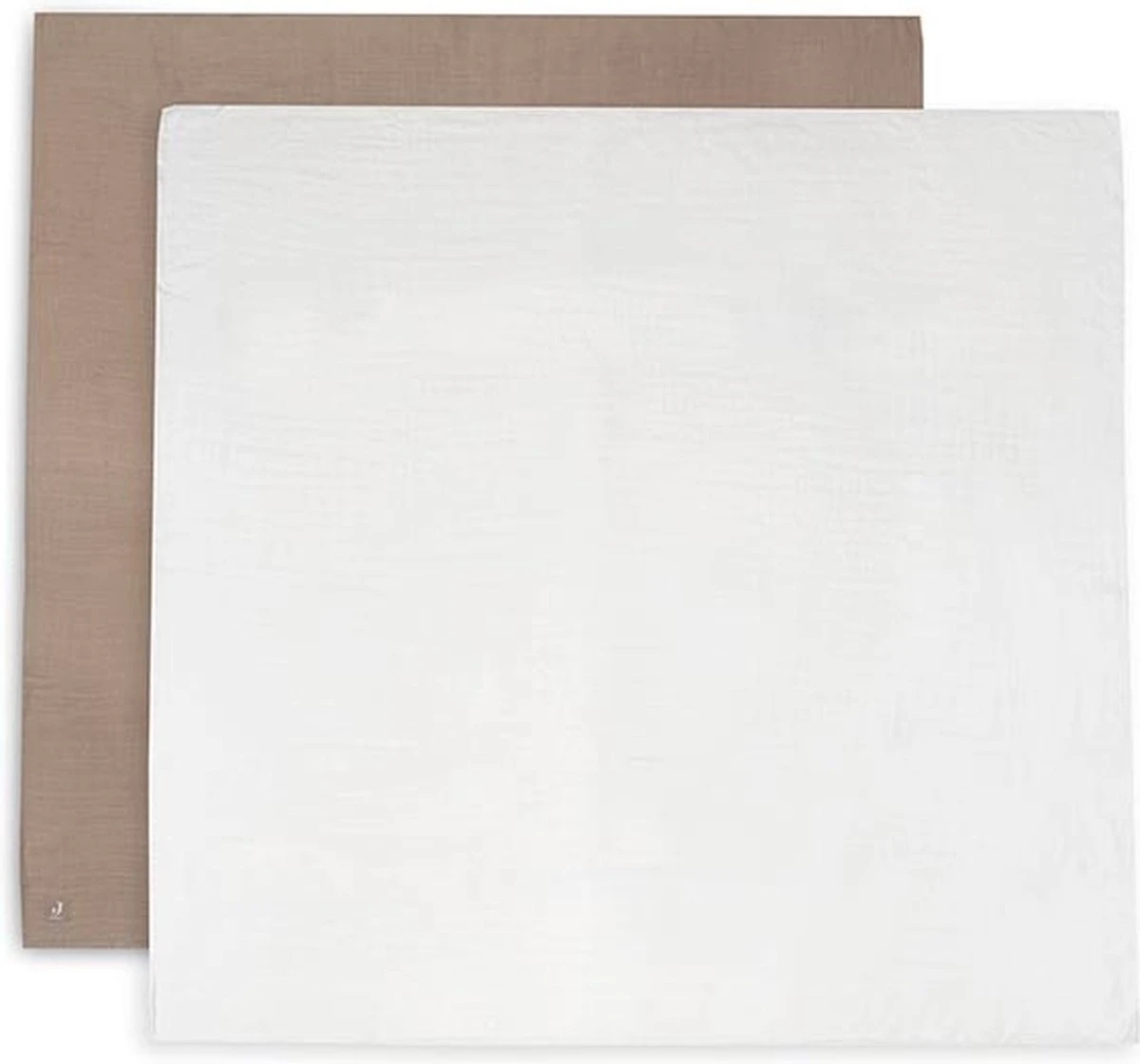 Jollein Hydrofiele Doek Large Bamboe Katoen 115x115cm Biscuit/Ivory - 2 Stuks - Image 12