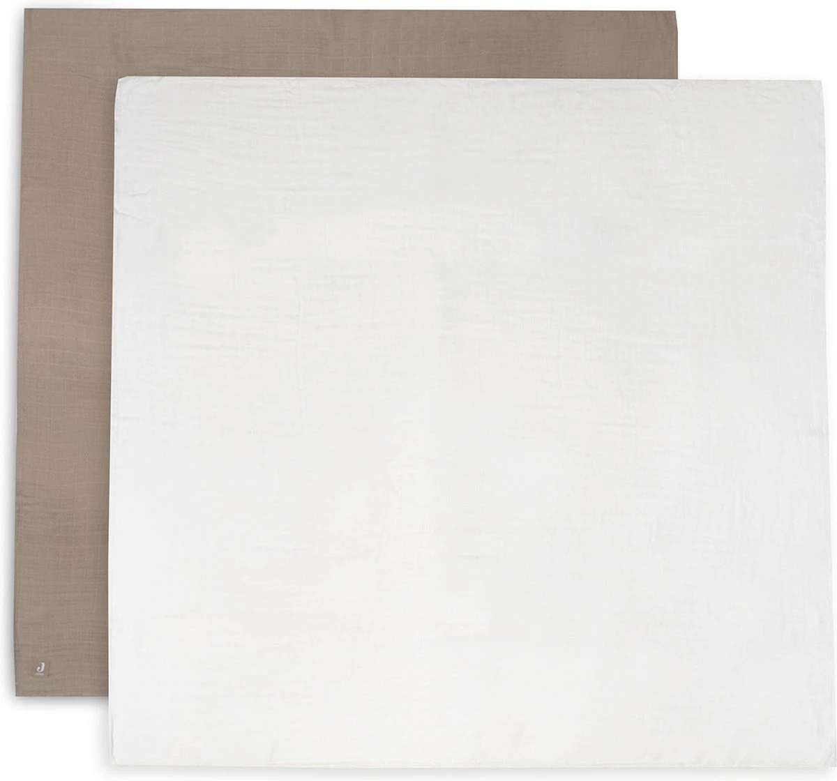 Jollein Hydrofiele Doek Large Bamboe Katoen 115x115cm Biscuit/Ivory - 2 Stuks - Image 13