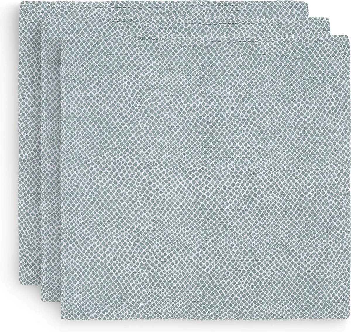 Jollein Hydrofiel Multidoek Snake 70x70cm - Ash Green - 3 Stuks - Image 18