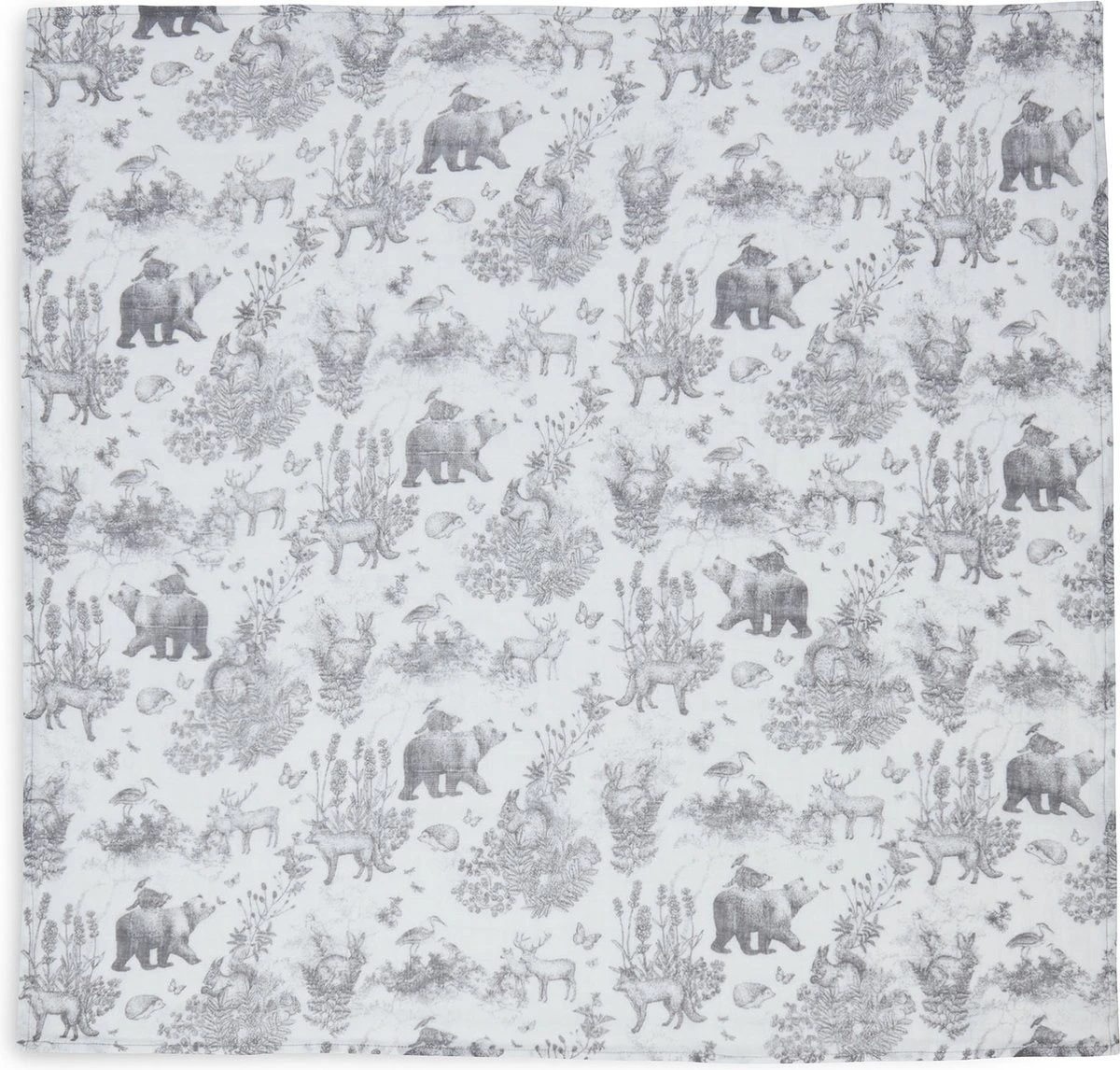 Jollein Hydrofiele Doek 70x70cm Pimpelmees Forest Animals - 2 Stuks - Image 4