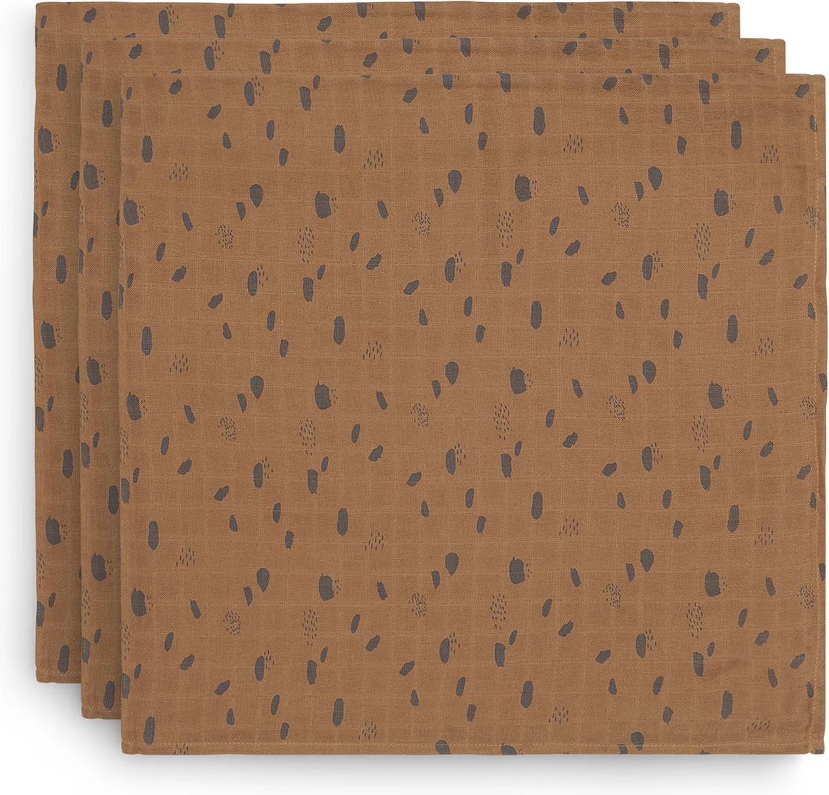 Jollein Hydrofiel Multidoek Spot 70x70cm - Caramel - 3 Stuks - Image 20