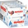 Huggies Billendoekjes - Pure Extra Care - 8 X 56 Stuks - 448 Doekjes - Voordeelverpakking