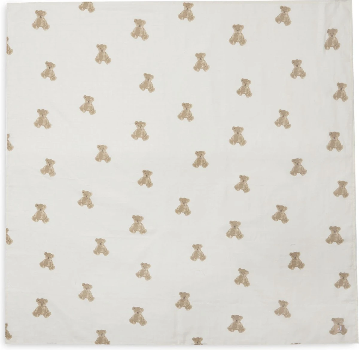 Jollein Hydrofiele Doek Large 115x115cm Teddy Bear- 2 Stuks - Image 2