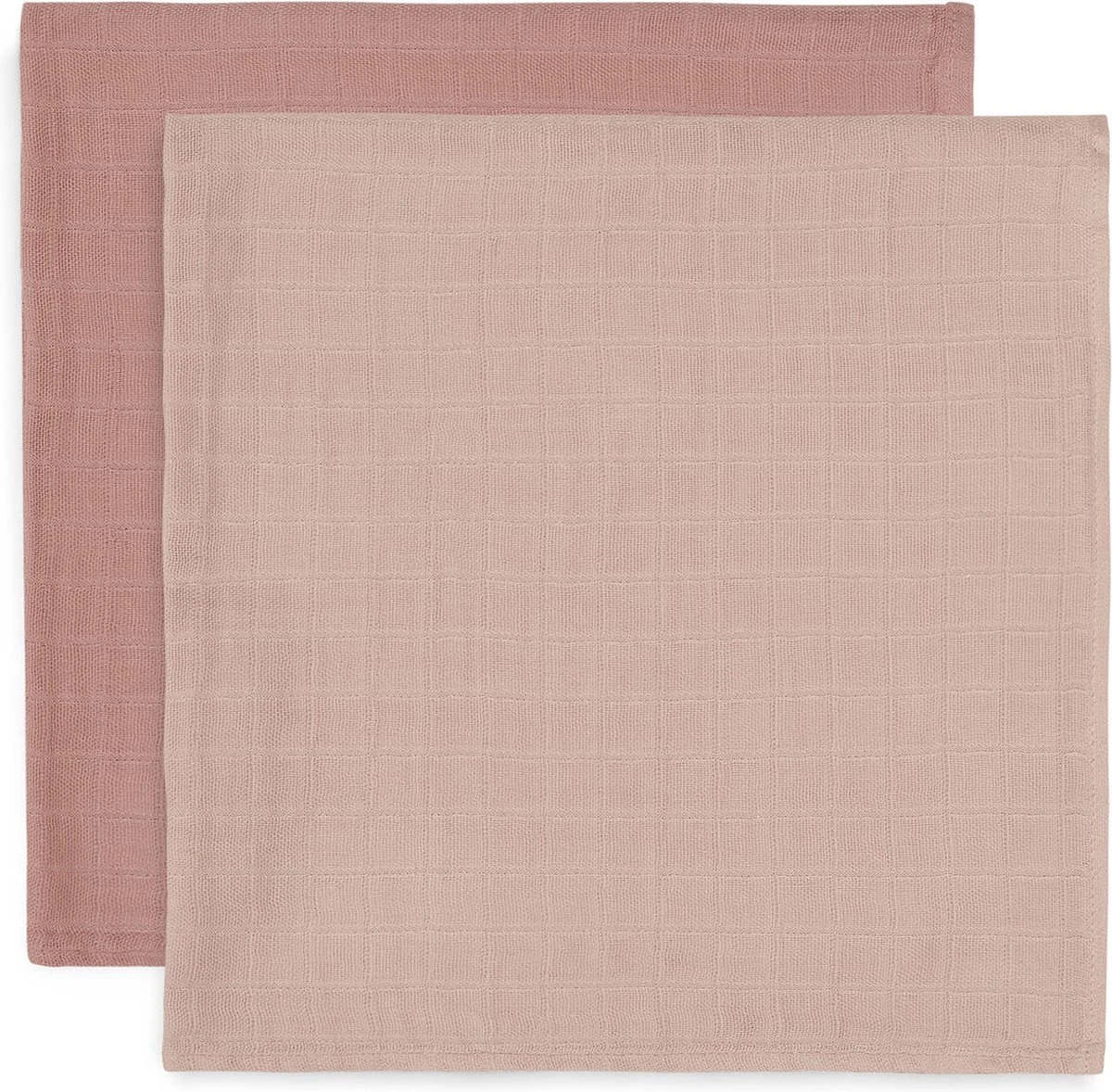Jollein Hydrofiele Doek Large 115x115cm Bamboe Katoen - Pale Pink - 2 Stuks - Image 2