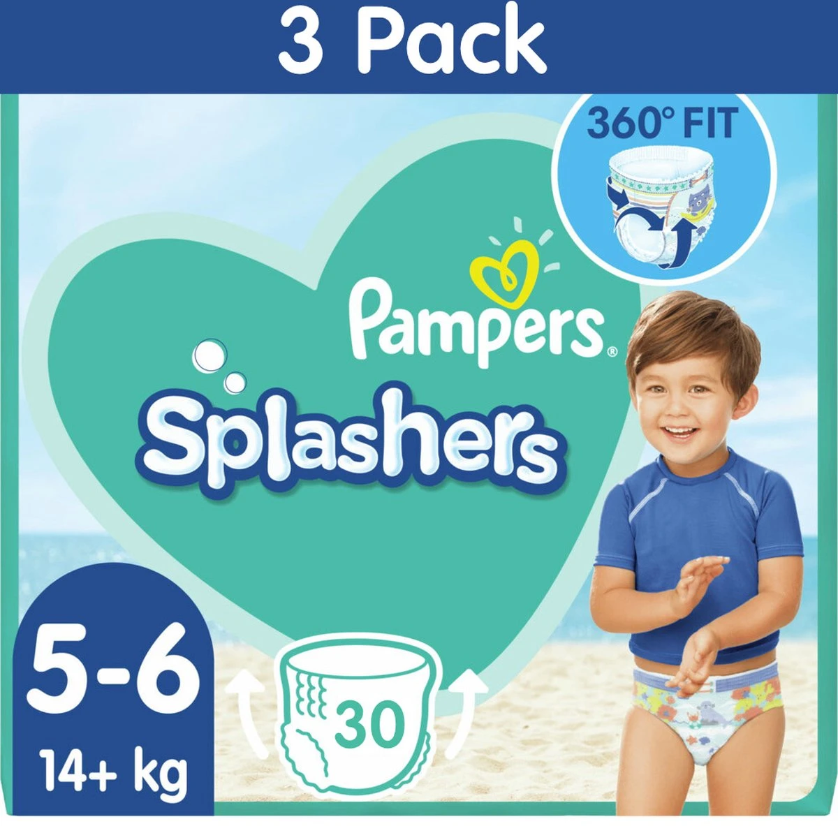 Pampers® Pampers Splashers Wegwerpbare Zwemluiers - Maat 5-6 (14+ Kg) - 30 Stuks - Voordeelverpakking - Image 11