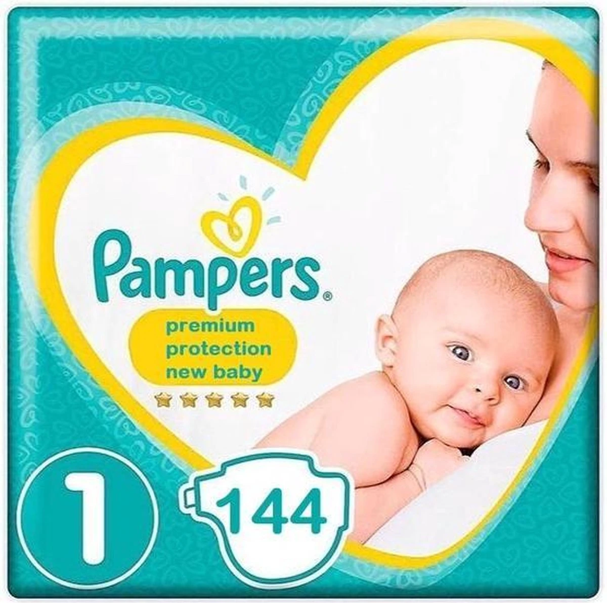 Pampers® Pampers Premium Protection New Baby Luiers Maat 1 - 144 Luiers Maandbox - Image 2