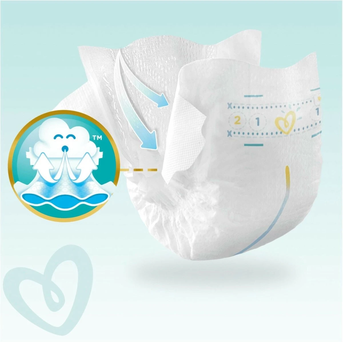Pampers® Pampers Premium Protection - Maat 1 (New Born) 2-5 Kg - 72 Stuks - Luiers - Image 4