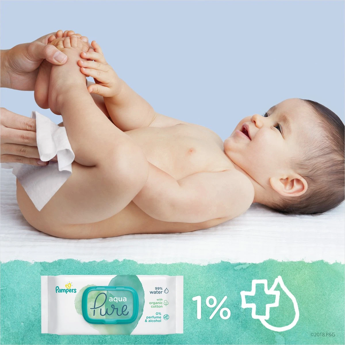 Pampers® Pampers - Aqua Pure - Billendoekjes - 576 Doekjes - 12 X 48 - Image 5