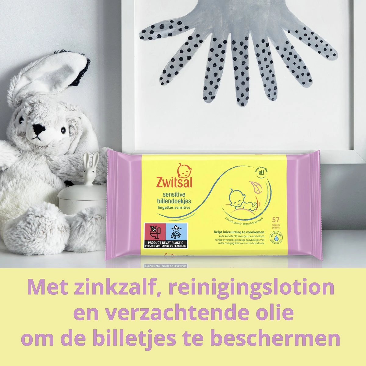 Zwitsal Baby Sensitive Billendoekjes Alcoholvrij - 1368 Doekjes - Voordeelverpakking - Image 4