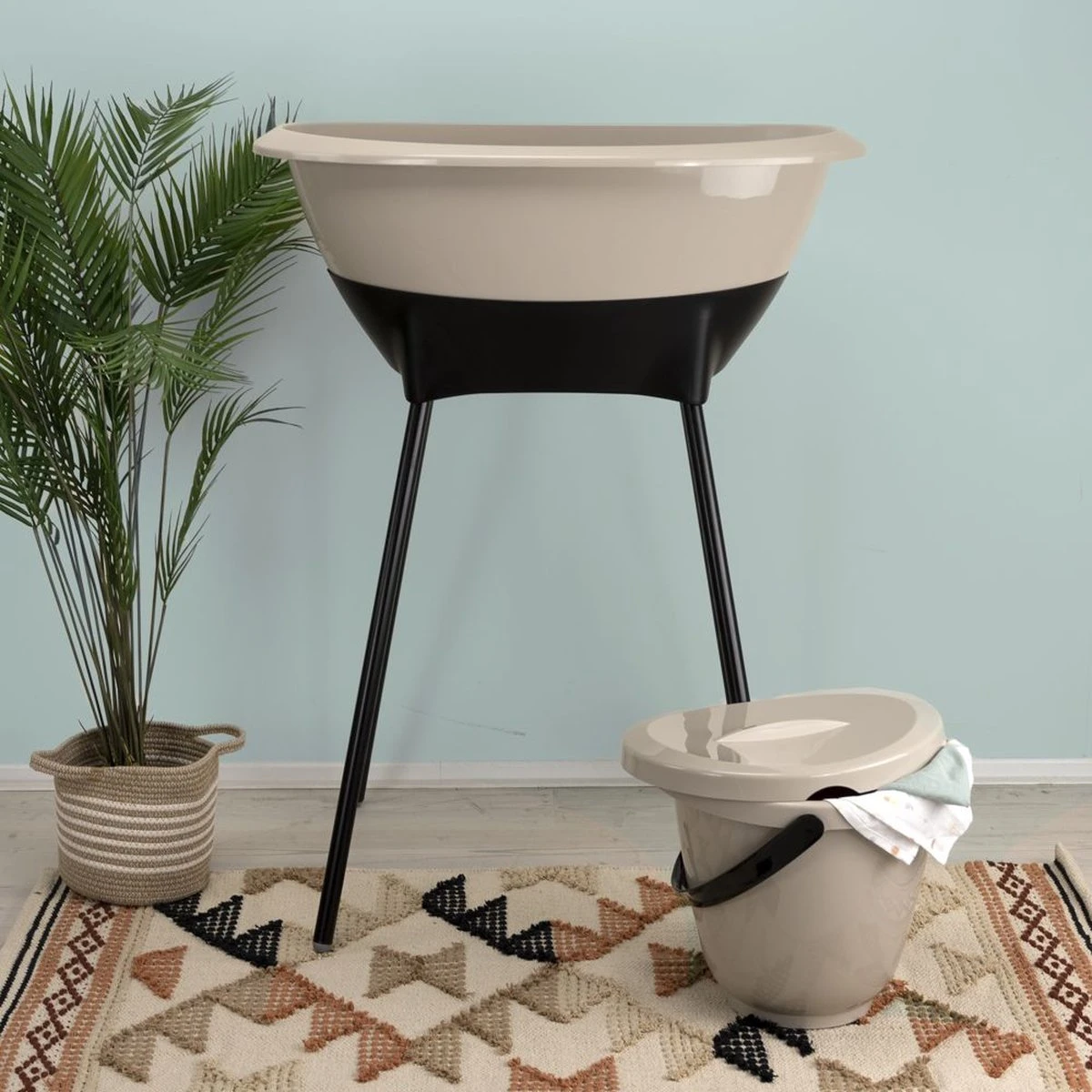 Bad- En Verzorgingsset Luma Hydrofiel Taupe/Starterset Wit 6-delig - Image 7