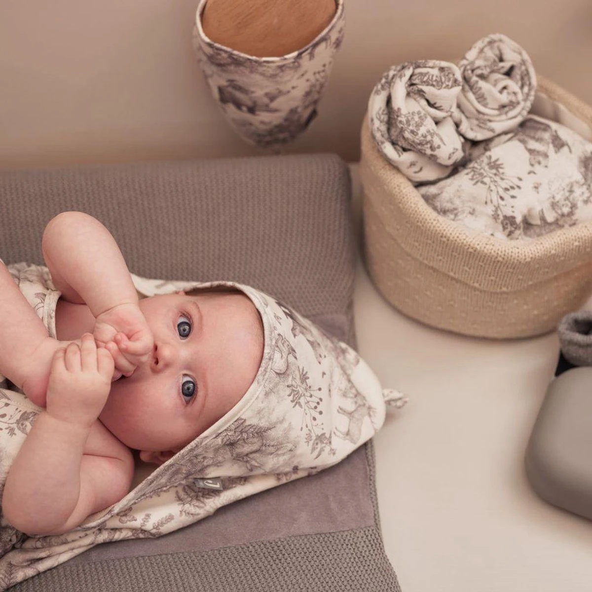 Jollein Hydrofiele Doek 70x70cm Pimpelmees Forest Animals - 2 Stuks - Image 6