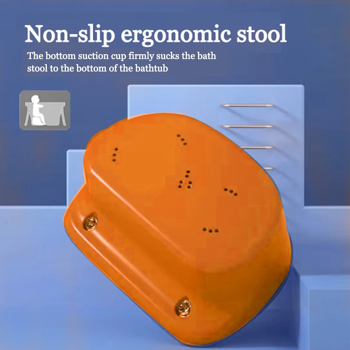 K IKIDO Kinderbad - Baby Bad - Pasgeboren Badkuip - Babybadje - Opvouwbaar Babybad - Vouwbad - Mit Ophangpad & Badkruk - Blauw - Image 2