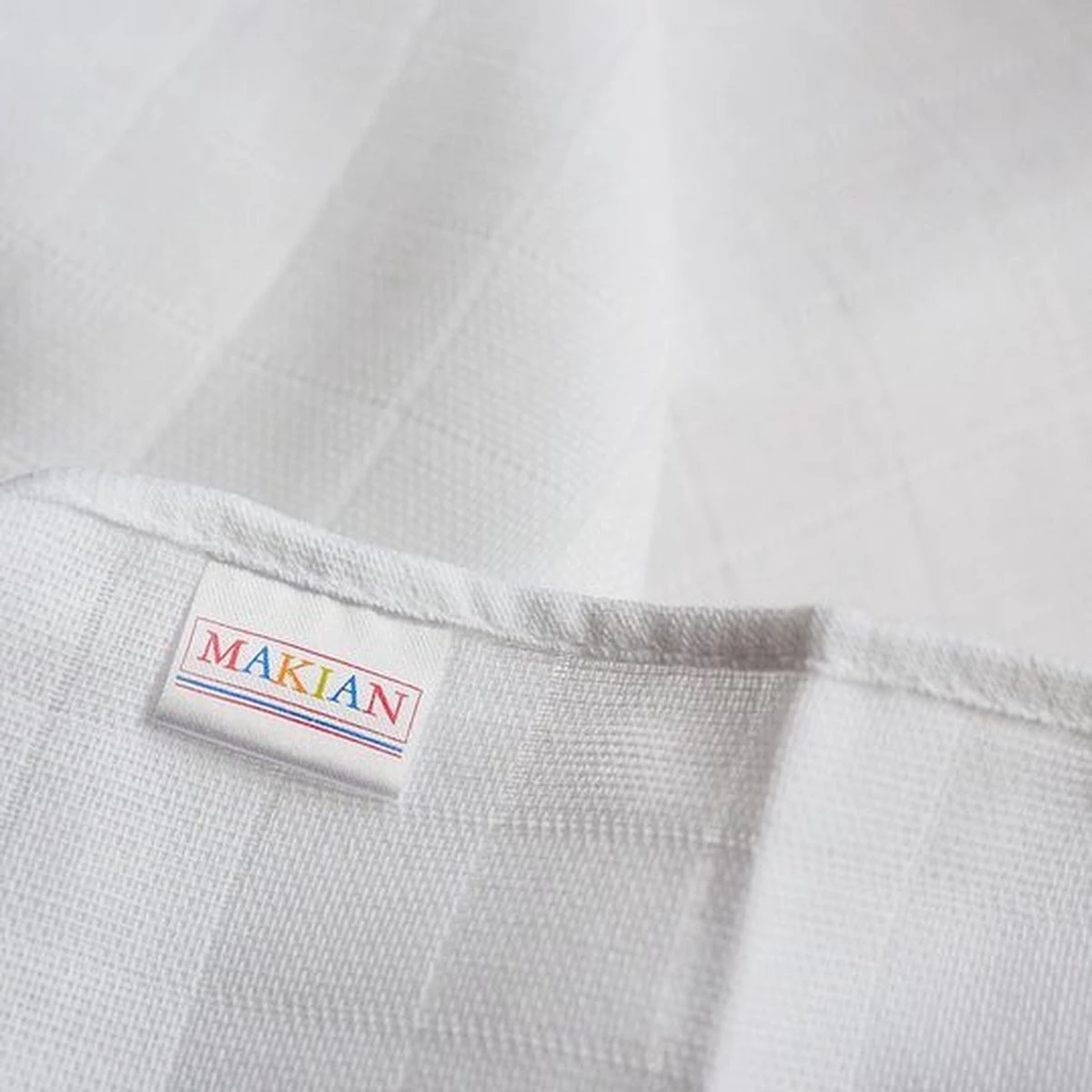 Makian Hydrofiele Luiers - Hydrofiele Doeken 80x80cm - Set Van 6 - Wit - Image 5