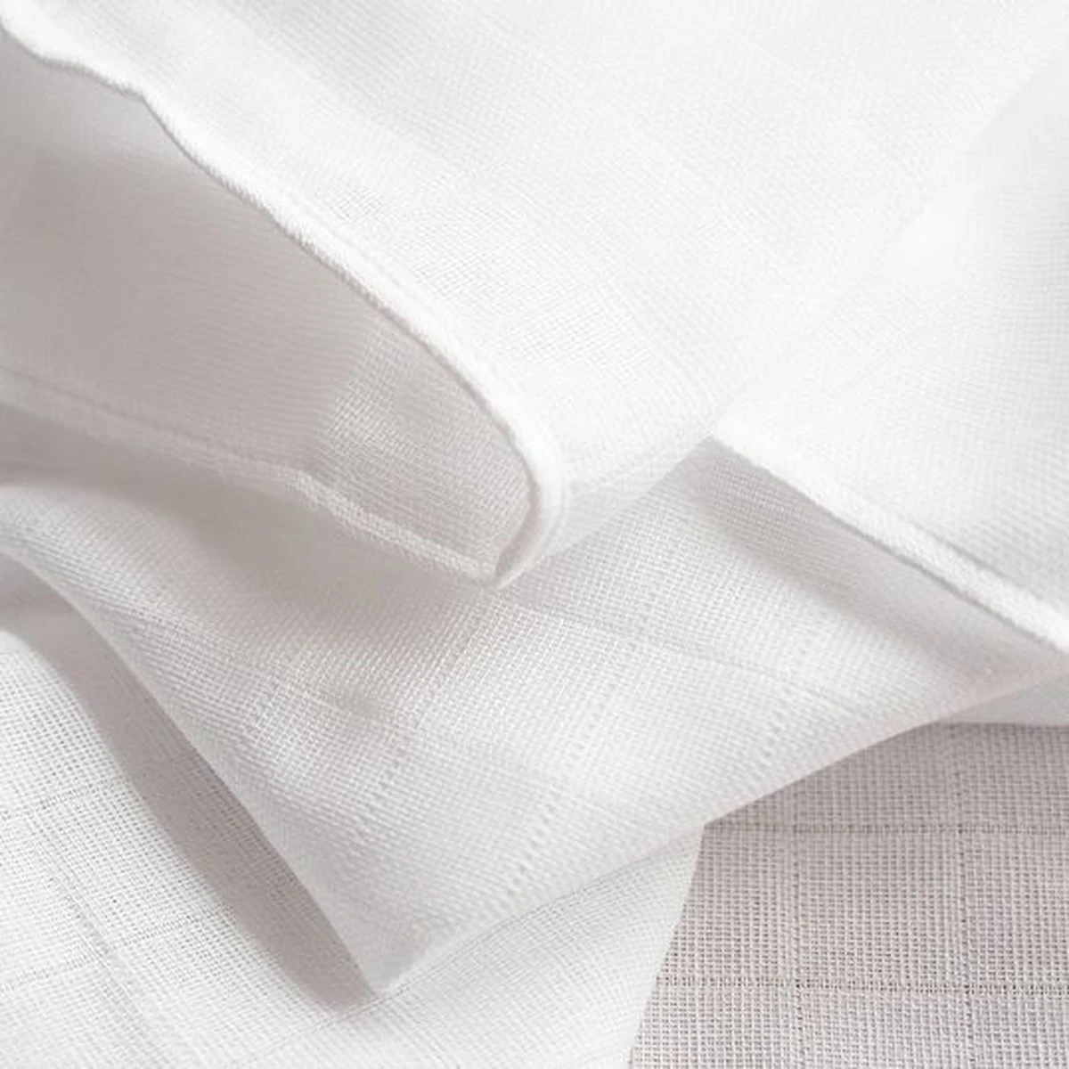 Makian Hydrofiele Luiers - Hydrofiele Doeken 80x80cm - Set Van 6 - Wit - Image 6