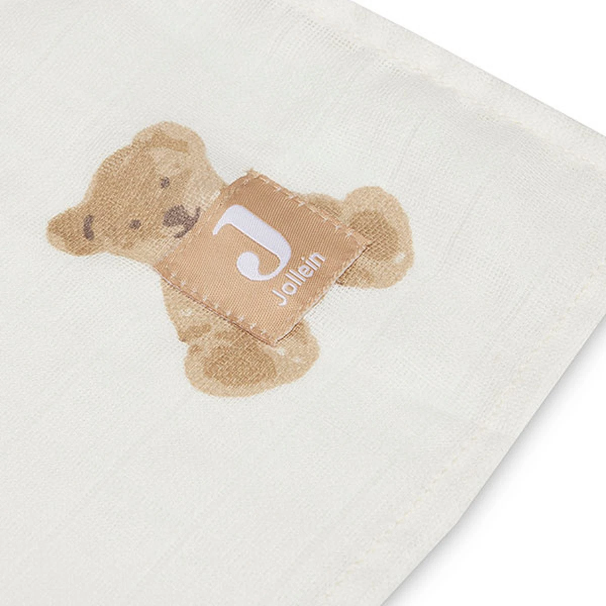 Jollein Hydrofiele Doek Large 115x115cm Teddy Bear- 2 Stuks - Image 11