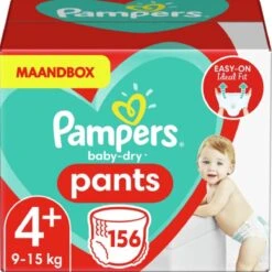 Pampers® Pampers Baby Dry Pants Maat 4+ - 156 Luierbroekjes Maandbox