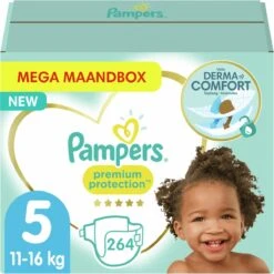 Pampers® Pampers - Premium Protection - Maat 5 - Maandbox - 176 Luiers