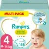 Pampers® Pampers Premium Protection Luiers - Maat 4 (9-14 Kg) - 168 Stuks - Multi-Pack