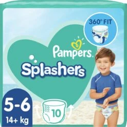 Pampers® Pampers Splashers - Maat 5-6 (14+ Kg) - 10 Wegwerpbare Zwemluiers