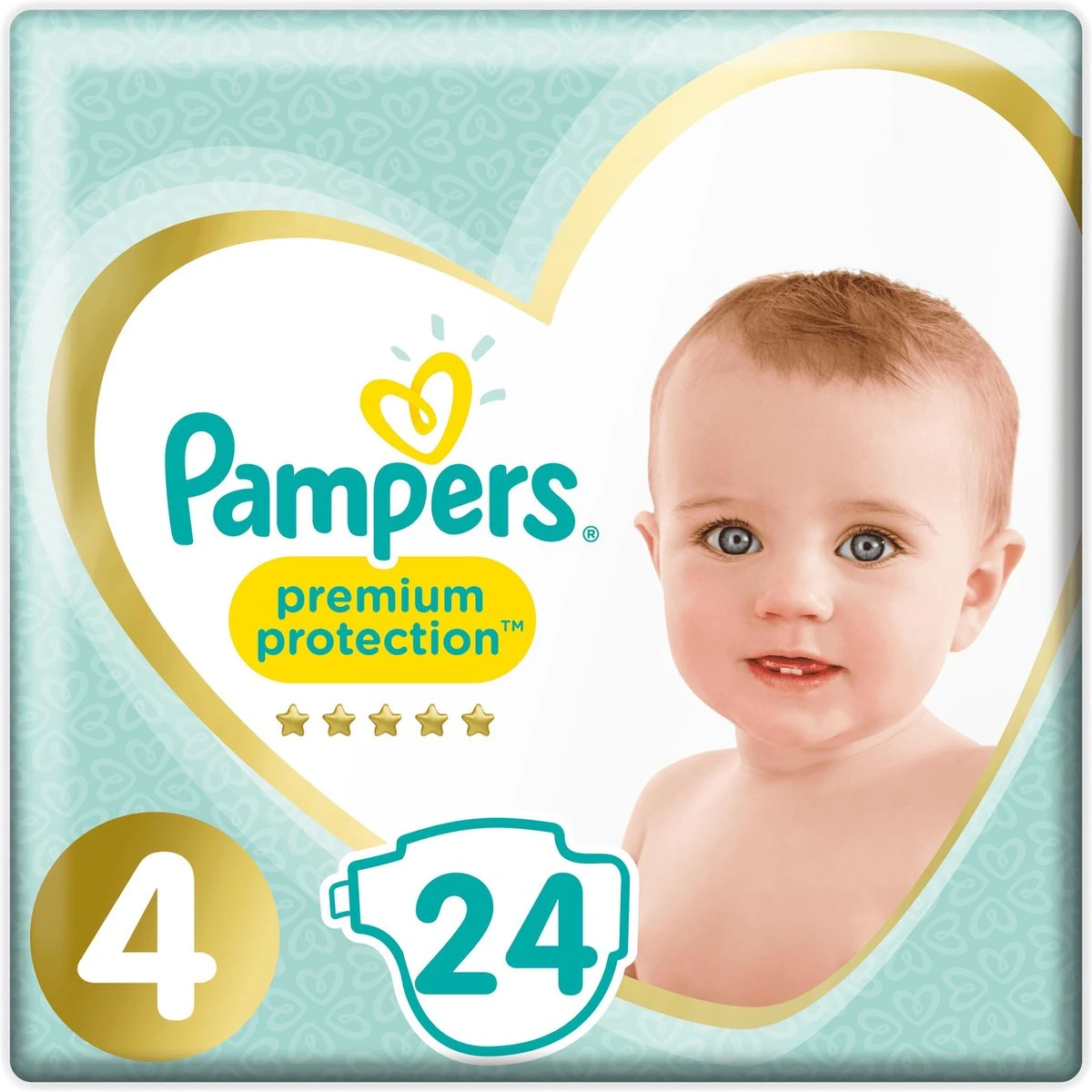 Pampers® Pampers Premium Protection - Maat 4 (Maxi) 9-14 Kg - 24 Stuks - Luiers