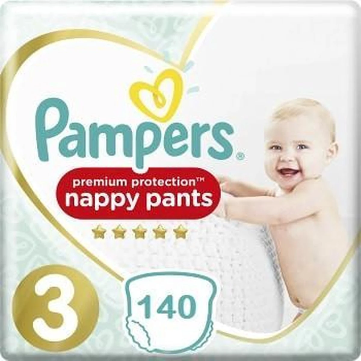 Pampers® Pampers Premium Protection Pants Maat 3 – 140 Luierbroekjes Maandbox