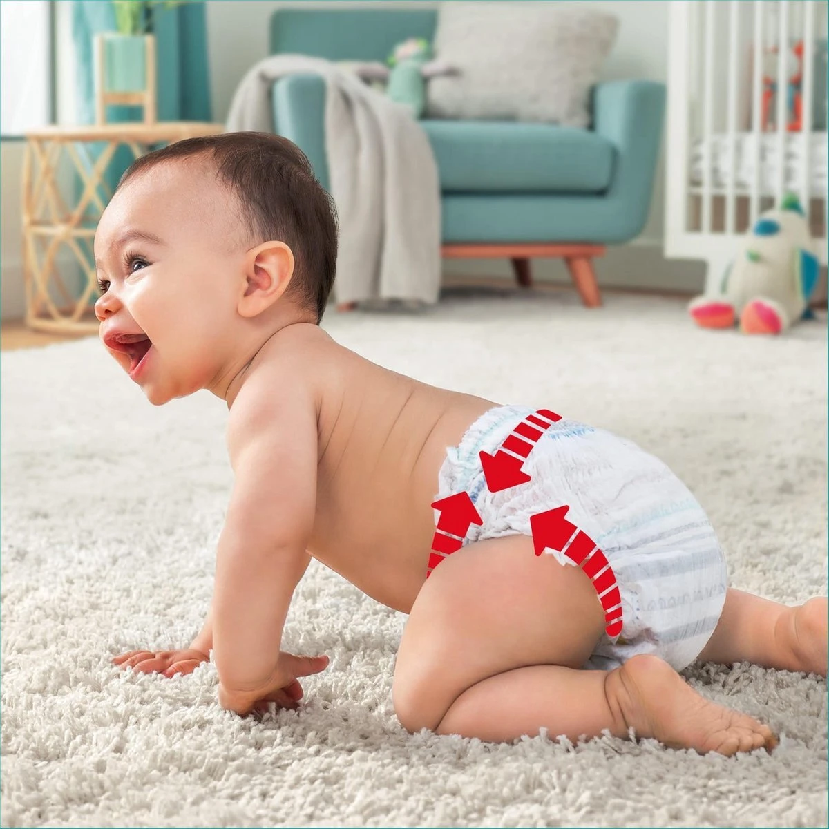 Pampers® Pampers Premium Protection Pants Maat 3 – 140 Luierbroekjes Maandbox - Image 6