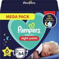 Pampers® Pampers - Night Pants - Maat 6 - Mega Pack - 64 Luierbroekjes