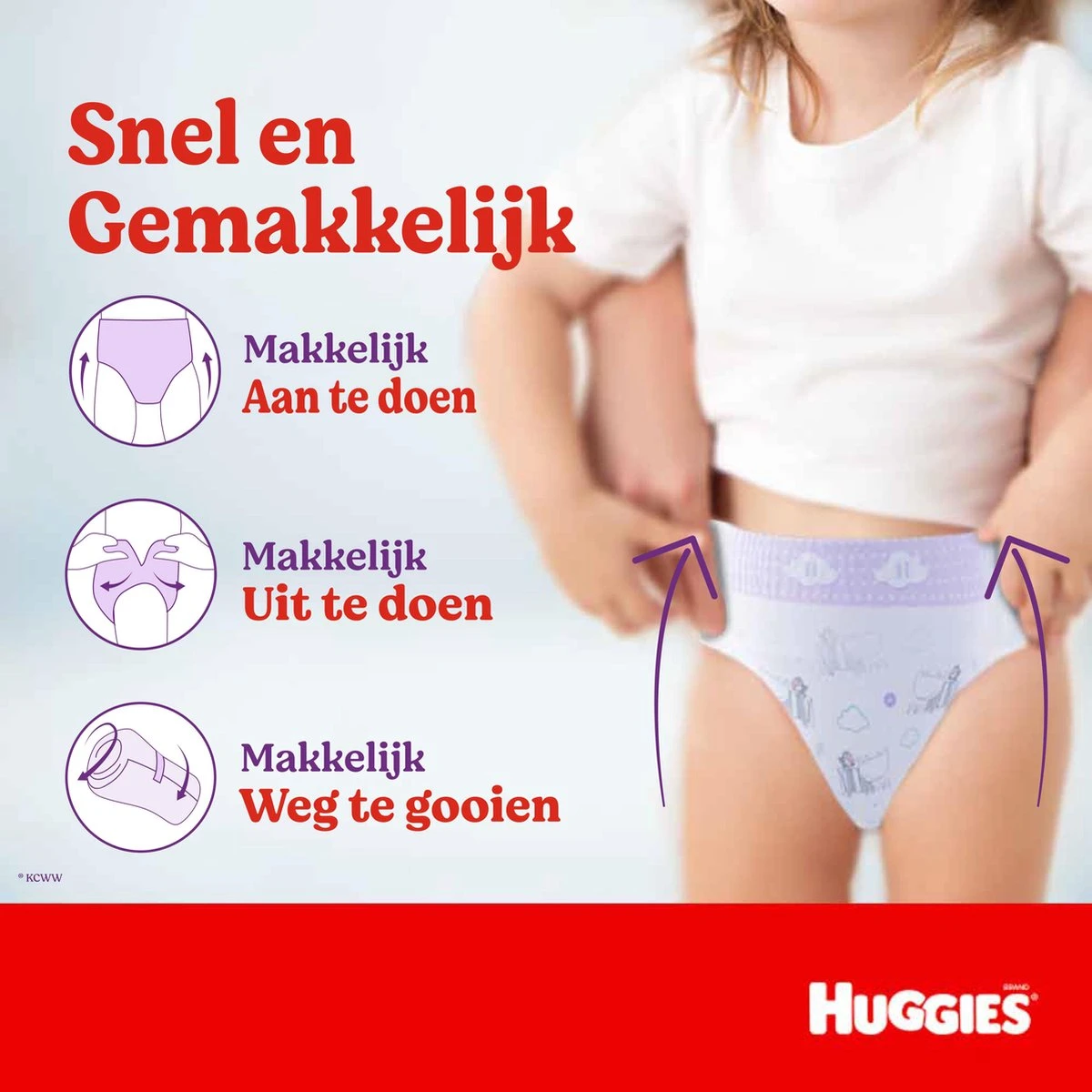 Huggies Luierbroekjes - Maat 5 (12 Tot 17 Kg) - Ultra Comfort - Unisex - 128 Stuks - Maandbox - Image 7