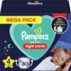 Pampers® Pampers - Night Pants - Maat 4 - Mega Pack - 80 Luierbroekjes