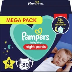 Pampers® Pampers - Night Pants - Maat 4 - Mega Pack - 80 Luierbroekjes