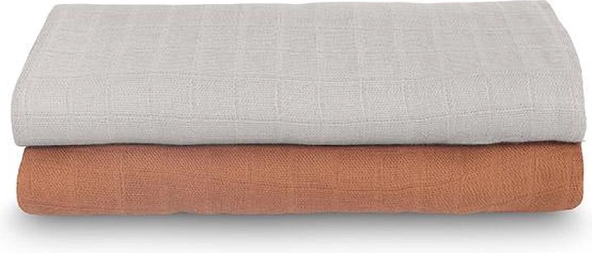 Jollein Hydrofiele Doek Large 115x115cm Bamboe Katoen - Pale Pink - 2 Stuks - Image 18