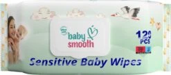 12 X 120pcs -Baby Smooth Sensitive 120pcs Baby Doekjes - Billendoekjes - Wet Wipes.