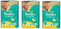 Pampers® Pampers New Baby Dry - Maat 1 (New Born) 2-5 Kg - Jumbo Box 3x43 Luiers - 129 Stuks