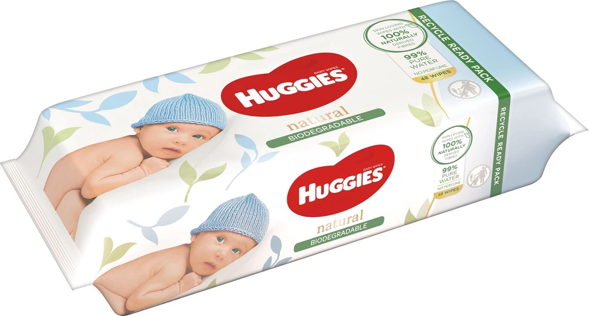 Huggies Billendoekjes - Biologisch Afbreekbaar - 100% Plasticvrij - 18 X 48 Stuks - 864 Doekjes - Image 5