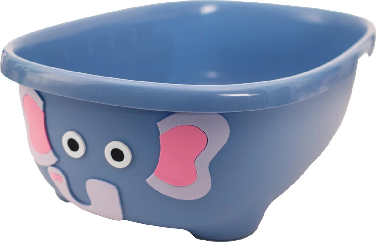 Prince Lionheart Tubimal® Met Hangmat | Baby & Peuter Badje | Opbergruimte Met Deksel | Stapelbaar | Herbruikbaar - Blauw / Olifant - Image 13